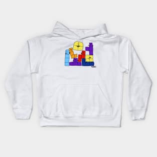 Crazy tetris Kids Hoodie